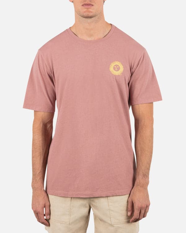 hurley Sunny Dias Short Sleeve Phantom Rose