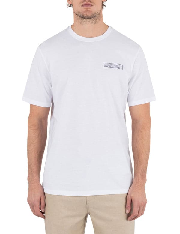 hurley Sword Short Sleeve WHITE