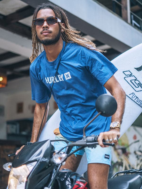 hurley The Box Short Sleeve Abyss