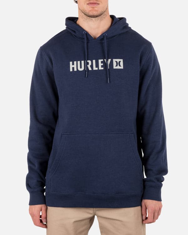 hurley The Box Slub Pullover MIDNIGHT AQUA