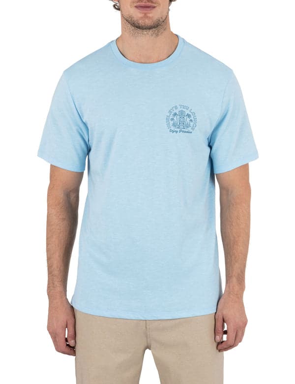 hurley Tiki Slub Short Sleeve BLUE DREAM
