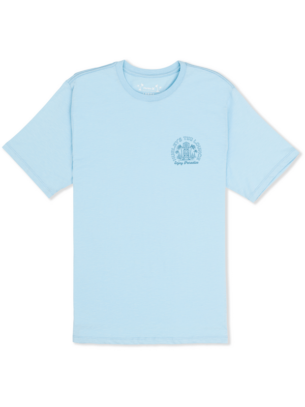 Hurley Tiki Slub Short Sleeve BLUE DREAM