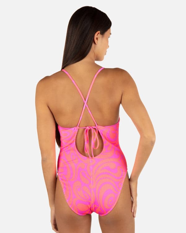 Hurley Trip Hop Moderate One Piece Maraschino