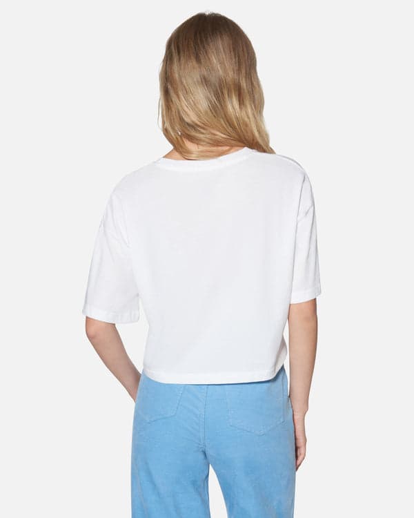 Hurley Tropical Spirits Boxy Crop Tee White