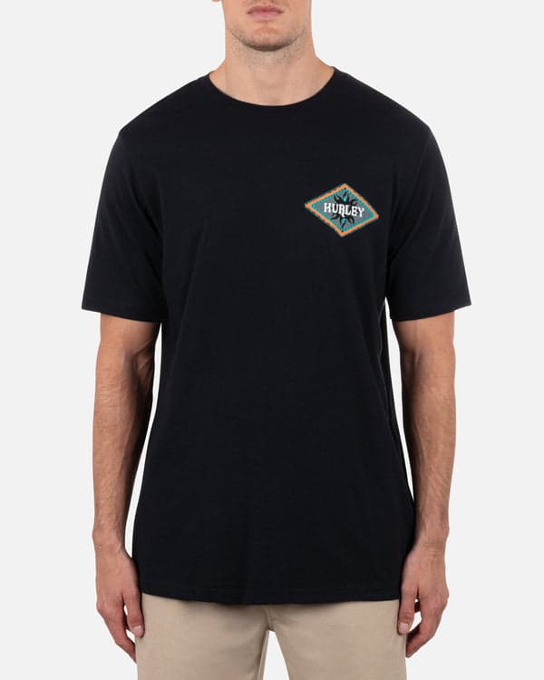 hurley Tropics Short Sleeve Black