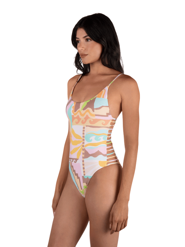 Hurley Vacay Dreams Moderate One Piece Sour Apple