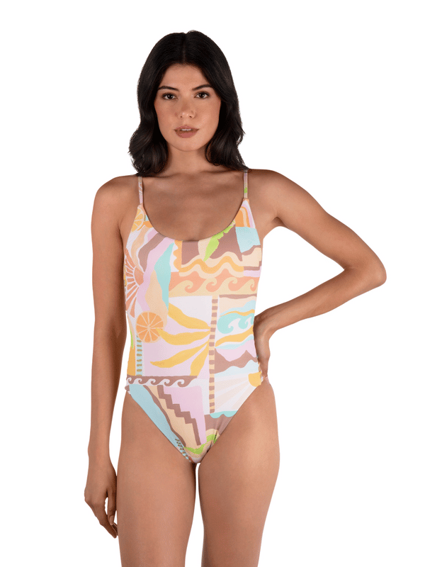 Hurley Vacay Dreams Moderate One Piece Sour Apple