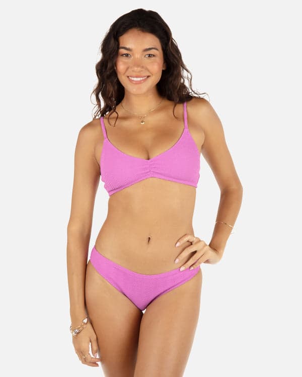 hurley Wave Scrunch Bralette Orchid