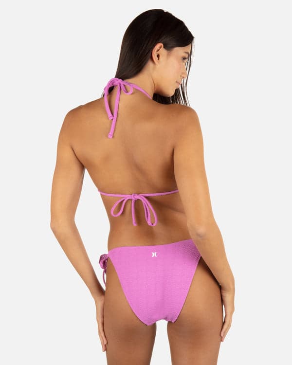 hurley Wave Scrunch Cheeky Tie Side Bottom Orchid