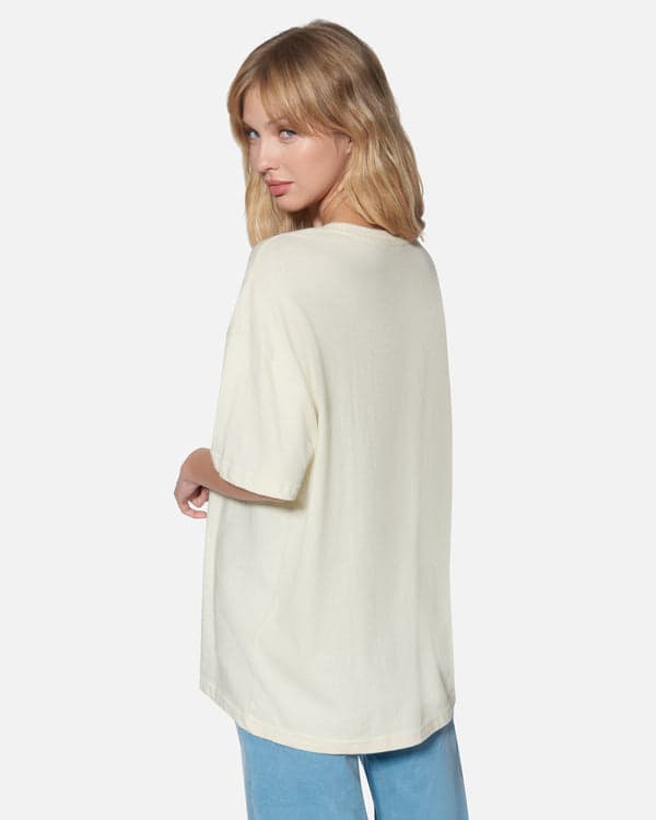 Hurley Welcome To Paradise Boyfriend Tee Off White