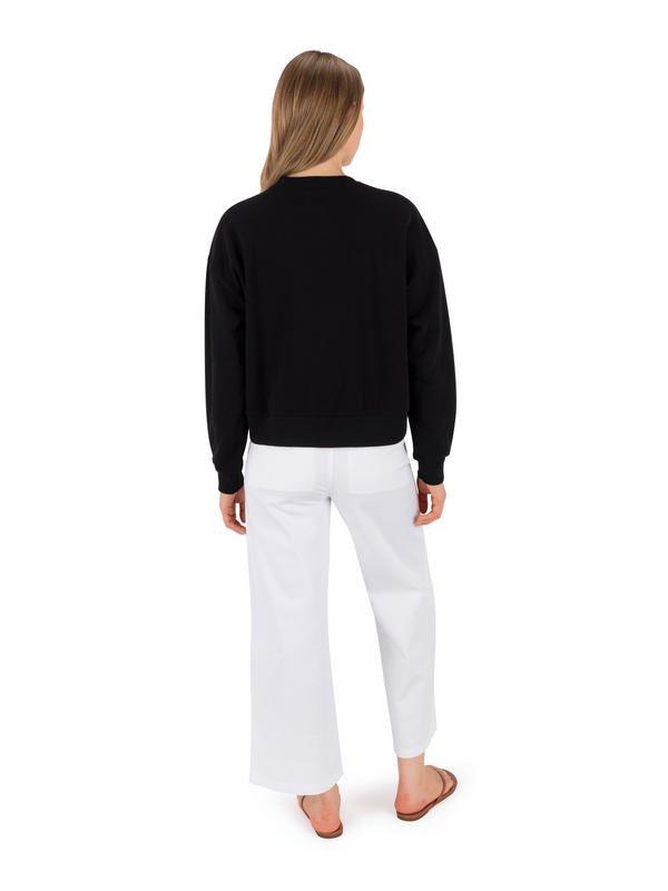 Hurley Worthy Boxy Crew BLACK