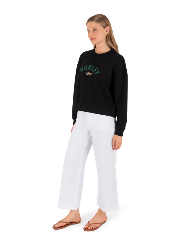 Hurley Worthy Boxy Crew BLACK