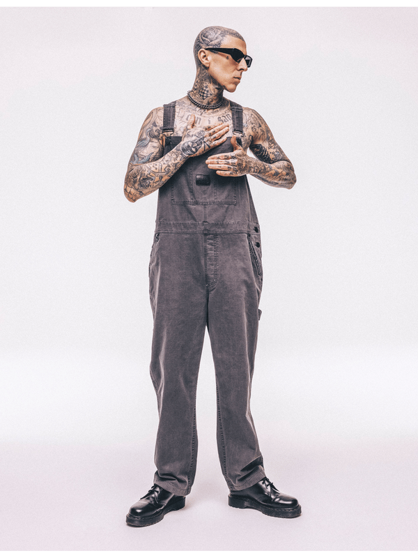 hurley Hurley x Travis Barker Backstage Wide Overall Black