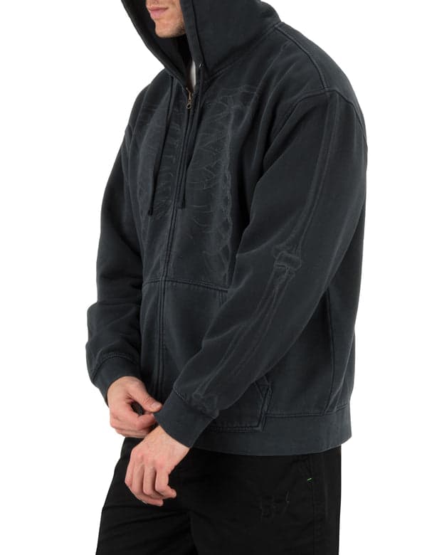 Hurley Hurley X Travis Barker Bones Zip Hoodie BLACK