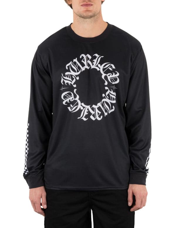 Hurley Hurley X Travis Barker Check Out Long Sleeve Jersey BLACK