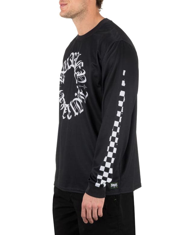 Hurley Hurley X Travis Barker Check Out Long Sleeve Jersey BLACK