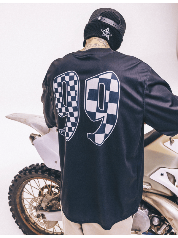Hurley Hurley X Travis Barker Check Out Long Sleeve Jersey BLACK