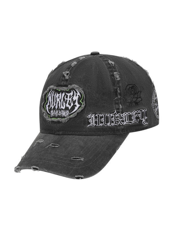 Hurley Hurley X Travis Barker Destroyed Wash Hat Gray