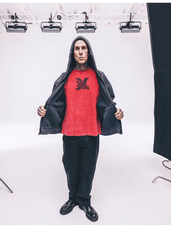 hurley Hurley x Travis Barker Face Death Short Sleeve Unity Red