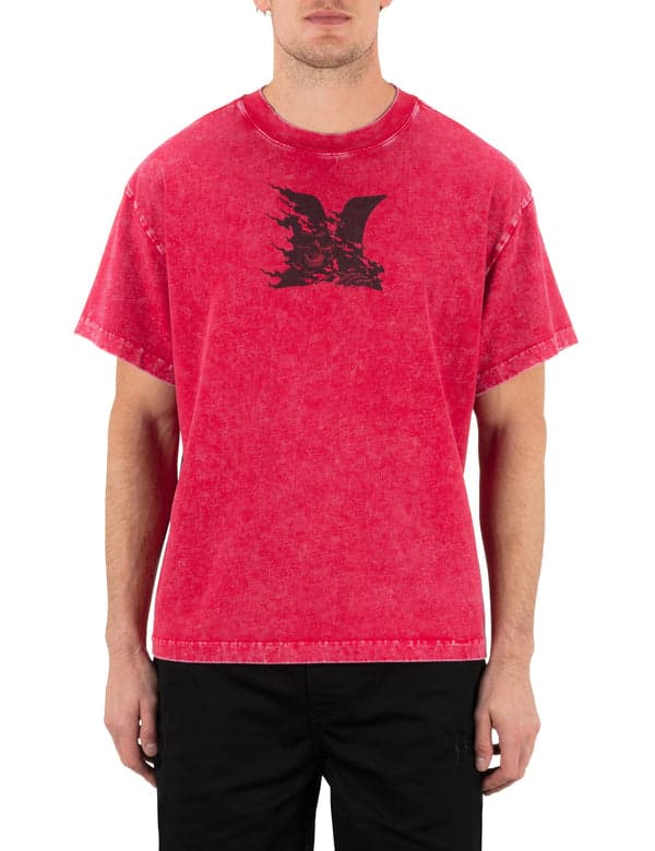Hurley Hurley X Travis Barker Face Death Short Sleeve Unity Red
