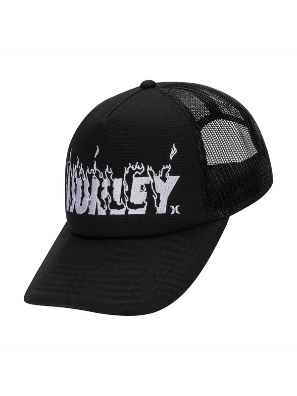 Hurley Hurley X Travis Barker Flame Trucker Hat Black