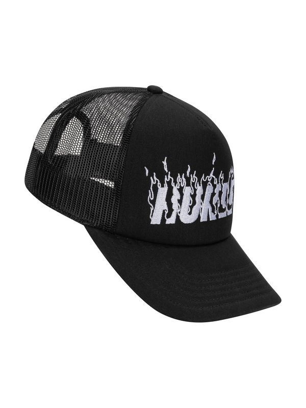 Hurley Hurley X Travis Barker Flame Trucker Hat Black