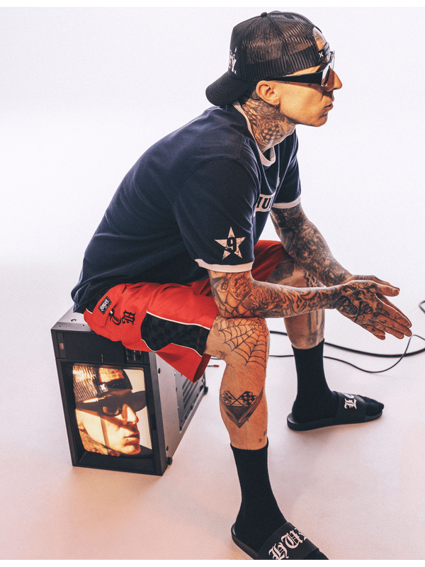 hurley Hurley x Travis Barker Gothic Cargo 22" UNITY RED