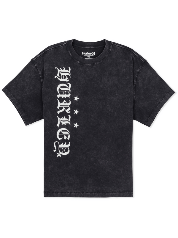 Hurley Hurley X Travis Barker Old English Short Sleeve Tee BLACK