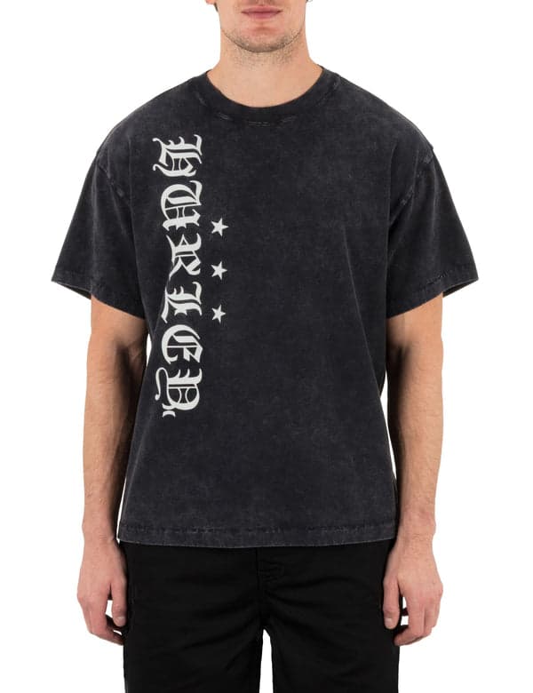 Hurley Hurley X Travis Barker Old English Short Sleeve Tee BLACK