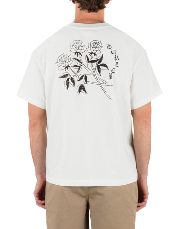 Hurley Hurley X Travis Barker Old Rose Short Sleeve Tee White