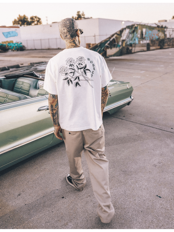 hurley Hurley x Travis Barker Old Rose Short Sleeve Tee White