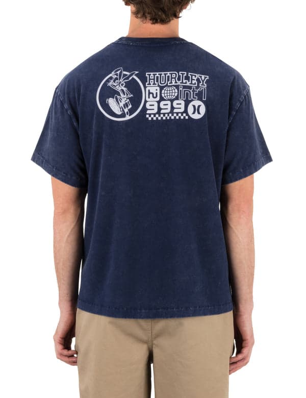 Hurley Hurley X Travis Barker Rabbit March Short Sleeve Tee Blue