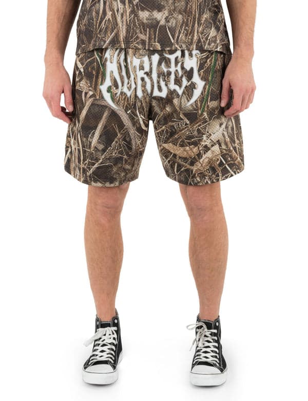 Hurley Hurley X Travis Barker Real Tree Mosh Pit Mesh Short Black