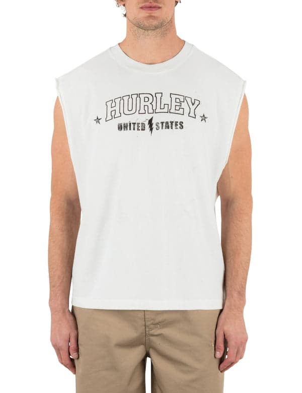 Hurley Hurley X Travis Barker Rookie Muscle Tee White