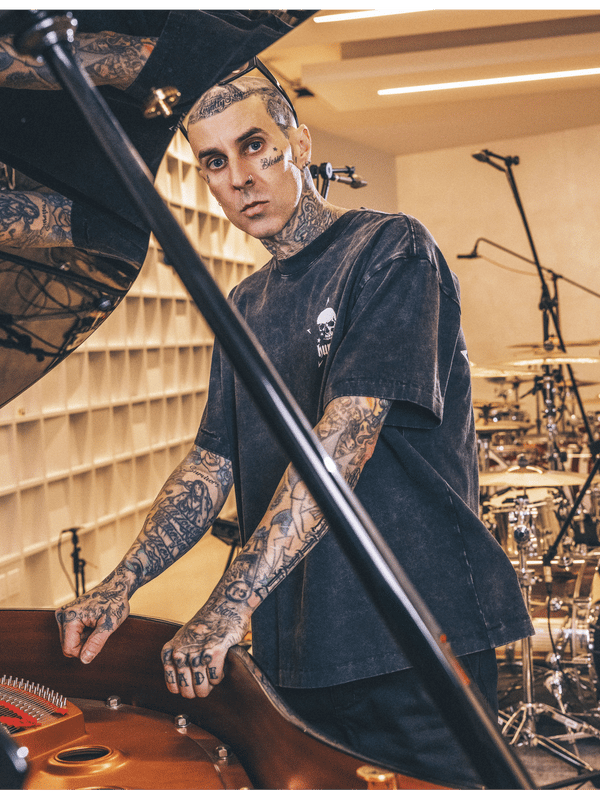 hurley Hurley x Travis Barker Skull Island Short Sleeve Black