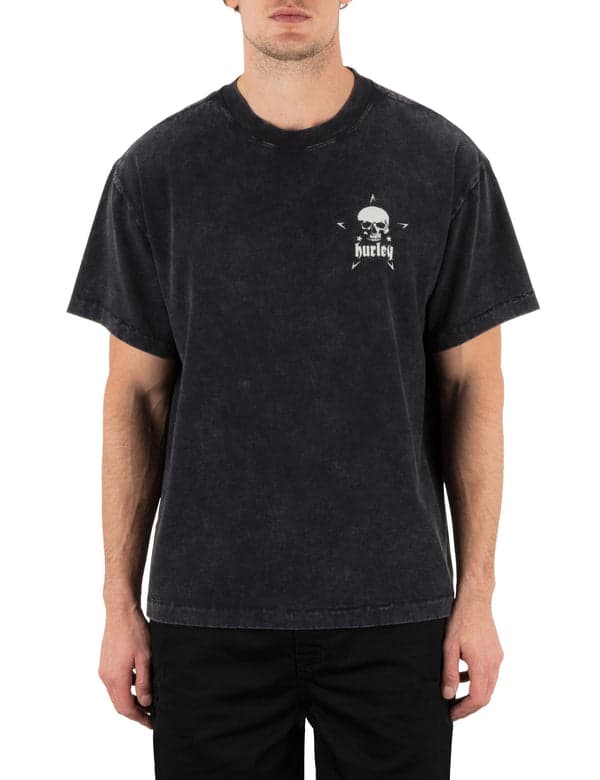 Hurley Hurley X Travis Barker Skull Island Short Sleeve Black