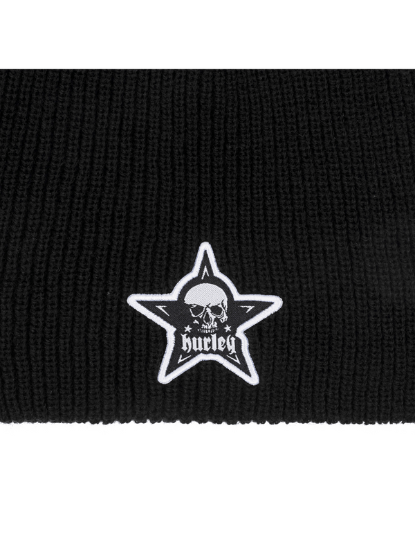 Hurley Hurley X Travis Barker Star Skull Beanie Black