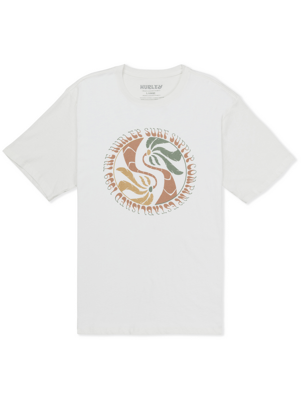 Hurley Yin Yang Palms Short Sleeve BARELY BONE