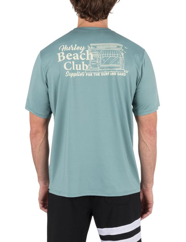 Hurley Hybrid UPF Short Sleeve Rashguard KHAKI GREEN