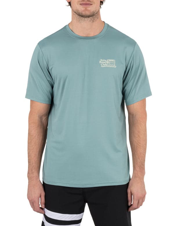hurley Hybrid UPF Short Sleeve Rashguard KHAKI GREEN