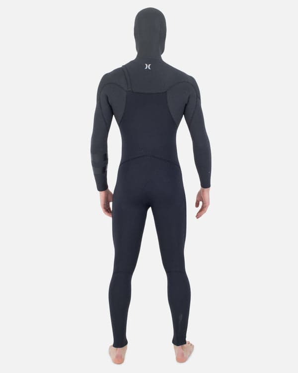 Hurley Mens Plus 4/3mm Sleeve Texture Hood Fullsuit Black