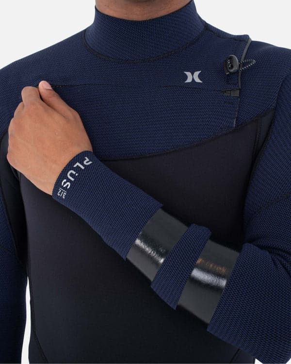 Hurley Mens Plus Sleeve Texture 3/2mm Fullsuit Total Eclipse