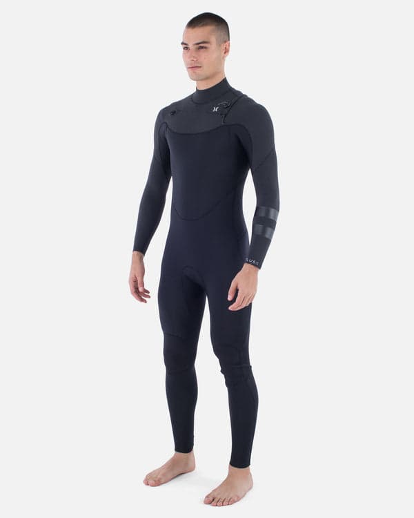 Hurley Mens Plus Sleeve Texture 4/3mm Fullsuit Black