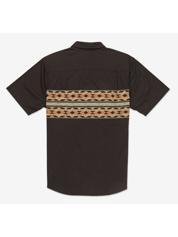 Hurley One And Only Lido Stretch Short Sleeve BROWN