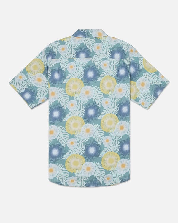 Hurley One And Only Lido Stretch Short Sleeve Shirt Artillery