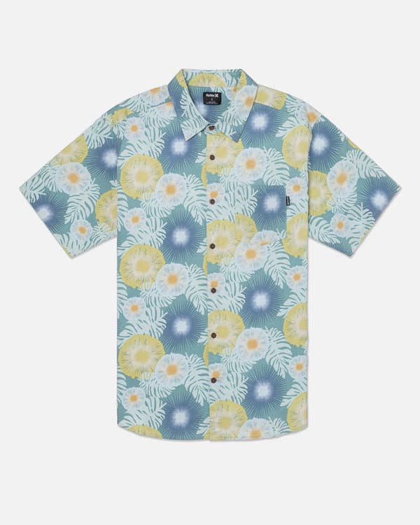 hurley One And Only Lido Stretch Short Sleeve Shirt Artillery