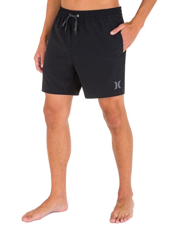 Hurley One And Only Solid Volley Boardshort 17" Black