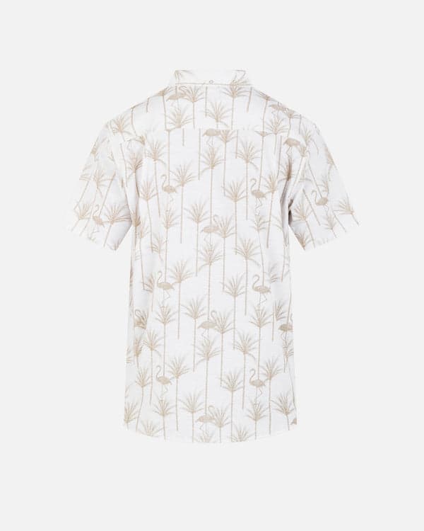 Hurley One And Only Stretch Short Sleeve Shirt Bone