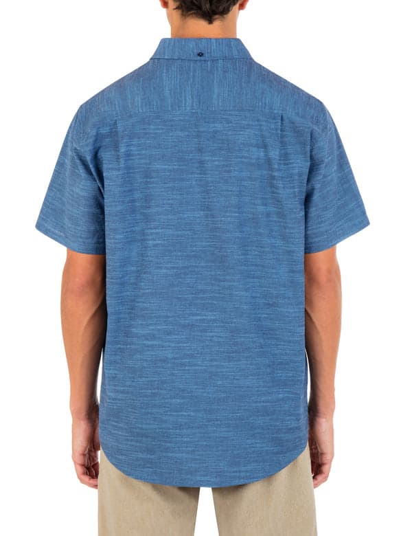 Hurley One And Only Stretch Short Sleeve Shirt Obsidian