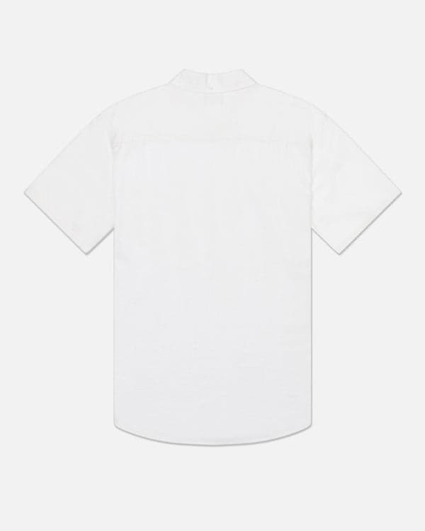 Hurley One And Only Stretch Short Sleeve Shirt White Heather